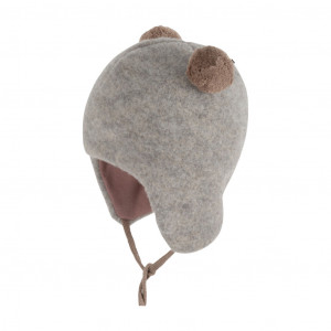Căciulă din lână merinos fleece Pure Pure - Moonrock