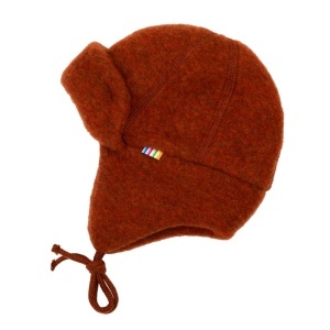 Căciulă dublată lână merinos fleece Joha - Russet