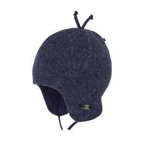 Căciulă lână merinos fleece Pure Pure - Navy Blue