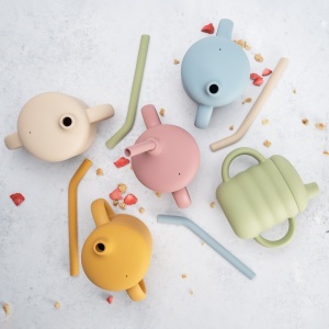 Cana din silicon cu pai, AppeKids - Honey - Img 5
