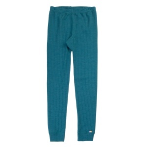 Colanți lână merinos Joha - Turquoise