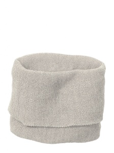 Fular din lână merinos Disana - Grey/Natural (copii)