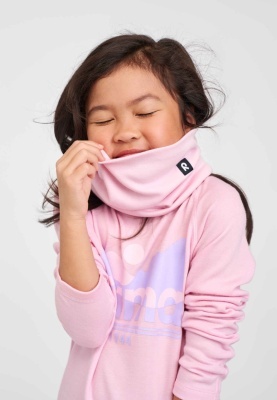Fular tubular 100% lână merinos Reima, Saarto Pale Rose