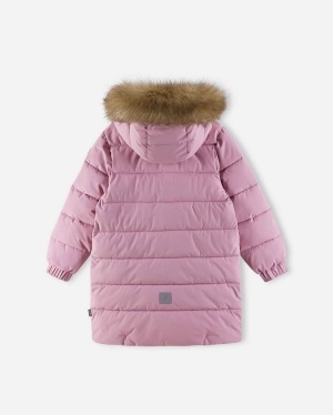 Geacă lungă de iarnă Reima Luvia - Grey Pink
