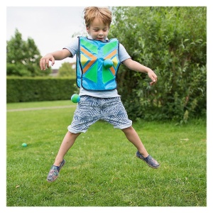Joc coordonare, Prinde mingea cu corpul!, set 4 veste, BS Toys - Img 3