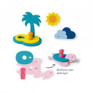 Jucarii de baie din spuma, Insula comorilor, Quut Toys