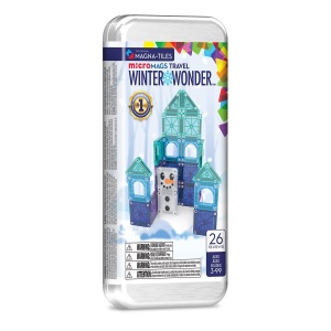 Magna-Tiles microMAGS Winter Wonder, Travel set, 26 piese