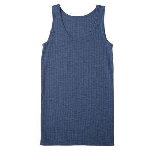 Maiou femei lână merinos Joha - Basic Blue Melange, XS