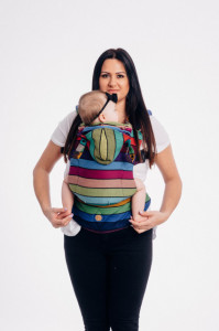 MARSUPIU ERGONOMIC, portbebe, LENNYGO BABY SIZE, Carousel of colors