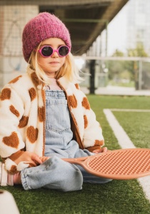Ochelari de soare Ki ET LA ,2-4 ani - Round Fuchsia