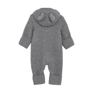 Overall cu urechi lână merinos fleece Huttelihut - Grey spate