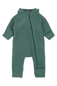 Overall lână merinos fleece Mikk-line - Teddy Balsam Green