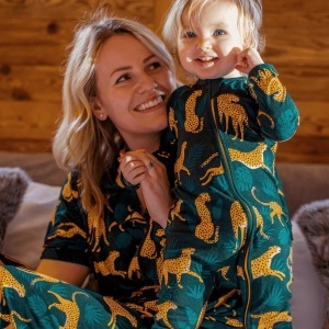 Pijama damă din bambus Zipster - Cheetah