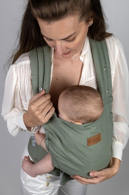 RESIGILAT: Isara Elite, Sage Green Linen, Marsupiu Ergonomic (100% In) - Img 4