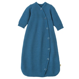 Sac de dormit din lână merinos Disana - Dove Blue