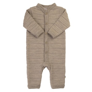Salopetă lână merinos Joha - Beige Melange