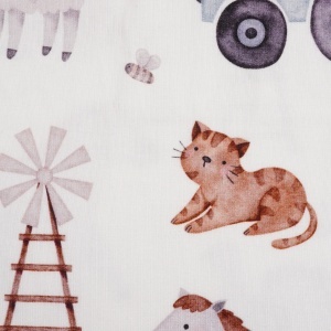 Set pijama din bambus Zipster - Farmyard