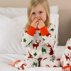 Set pijama din bambus Zipster - Reindeer