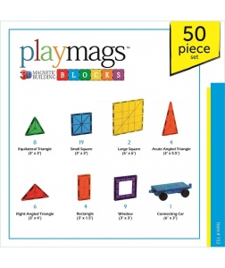 Set Playmags 50 De Piese Magnetice De Construcție