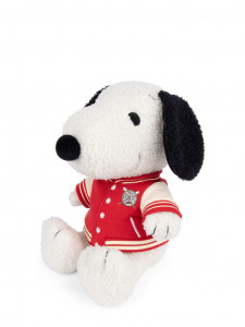 Snoopy cu jachetă Varsity - Peanuts, 25cm, Bon Ton Toys