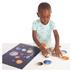 Solar System, discuri din lemn cu sistemul solar, TickiT - Img 3