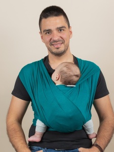 Wrap elastic Isara - Teal Green (bambus organic)