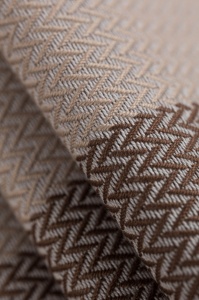 Wrap țesut Lennylamb - Little Herringbone Caffe Latte- Size S (4,2m)