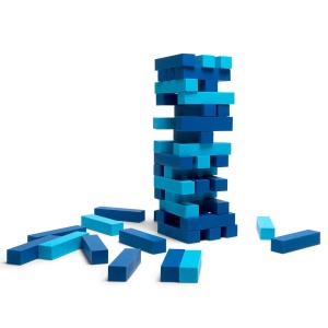 Zidul instabil, joc gigant din lemn 2 in 1, BS Toys