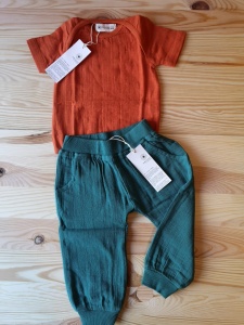 Body din muselină Organic by Feldman - Amber, marimea 74/80 - Img 3