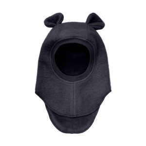 Cagulă dublată lână merinos fiartă Huttelihut - Teddy Dark Navy