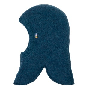 Cagulă dublată lână merinos fleece Joha - Dark Blue