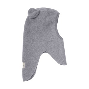 Cagulă dublată lână merinos fleece Huttelihut - Grey Melange