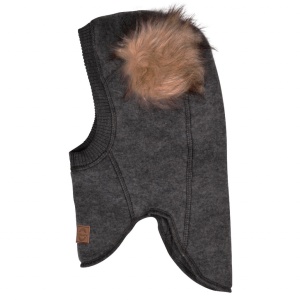 Cagulă lână merinos fleece Mikk-line - Anthracite Melange