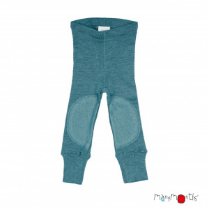 Colanți lână merinos Manymonths cu protecții genunchi - Patches Sea Grotto