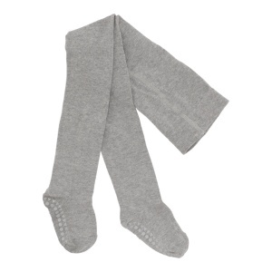 Dres antiderapant din bumbac organic Go Baby Go - Grey Melange