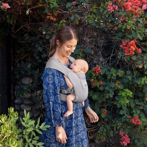 Marsupiu Ergonomic, Ergobaby Embrace Soft Air Mesh Grey