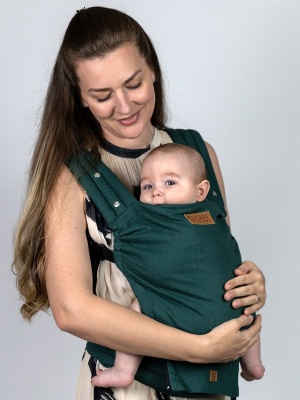 Isara Elite, Evergreen Linen, Marsupiu Ergonomic (100% In)