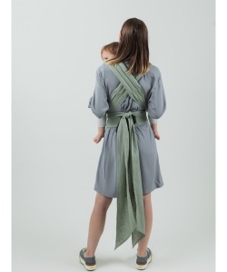 Isara Quick Half Buckle- Sage Green Linen (100% in)