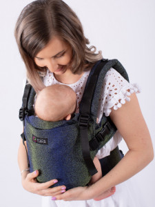 Marsupiu Ergonomic Isara The One, Pixelated Blue Planet