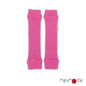 Jambiere lână merinos ManyMonths - Nebula Pink