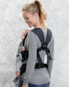 Marsupiu Ergonomic, Manduca Duo, BellyButton WildCrosses Grey - Img 3