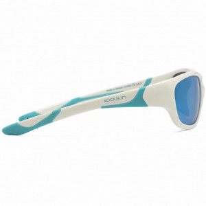 Ochelari de soare KOOLSUN, 3-8 ani - Sport- White Ice Blue