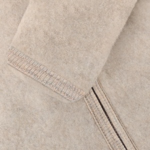 Overall cu urechi Bunny lână merinos fleece Huttelihut - Camel Melange - Img 4