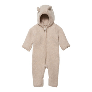 Overall cu urechi lână merinos fleece Huttelihut - Allie Camel