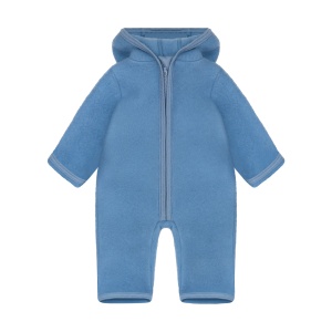 Overall cu urechi lână merinos fleece Huttelihut - Windward Blue - Img 2