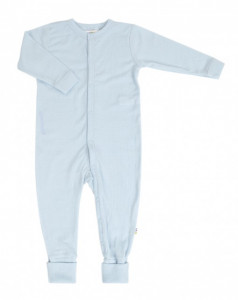 Overall/Pijama lână merinos cu/fara sosete Joha - Basic Blue