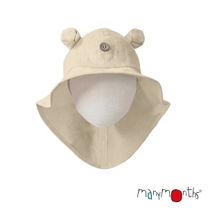 Pălărie ajustabilă ManyMonths Teddy Bear cânepă și bumbac - Beach Dust
