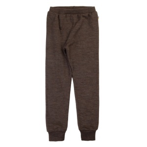 Pantaloni lână merinos Joha - Brown