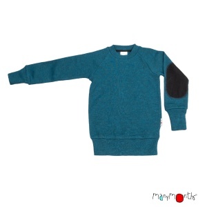 Pulover lână merinos ManyMonths - Seabreeze Teal