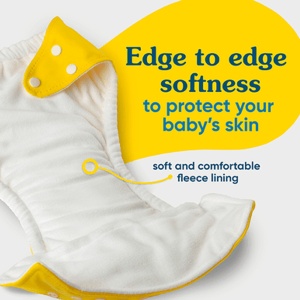 Scutec textil refolosibil Charlie Banana cu inserturi din cânepă, Sophie La Girafe - Img 5
